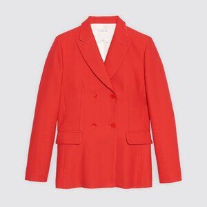 Sandro double breasted blazer in red - Size XS